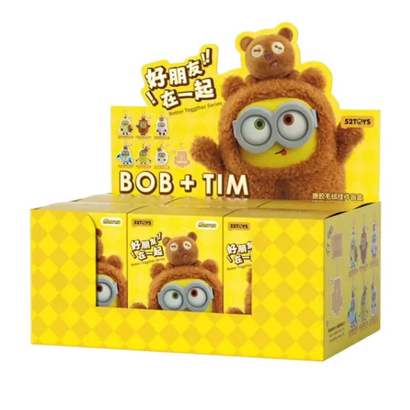 Minions Plush Blind Box, Bob Minion with Tim Bear Soft Stuffed Toy, Sheep/Bear/Hoodie Minion Mystery Box Doll Birthday Xmas Gift - view 2