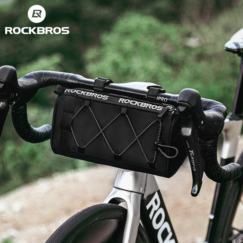 

ROCKBROS Bicycle Front Bag 1.5L Capacity Portable Handlebar Front Tube Bag Multifunction Shoulder Bag Cycling Bike Accessories