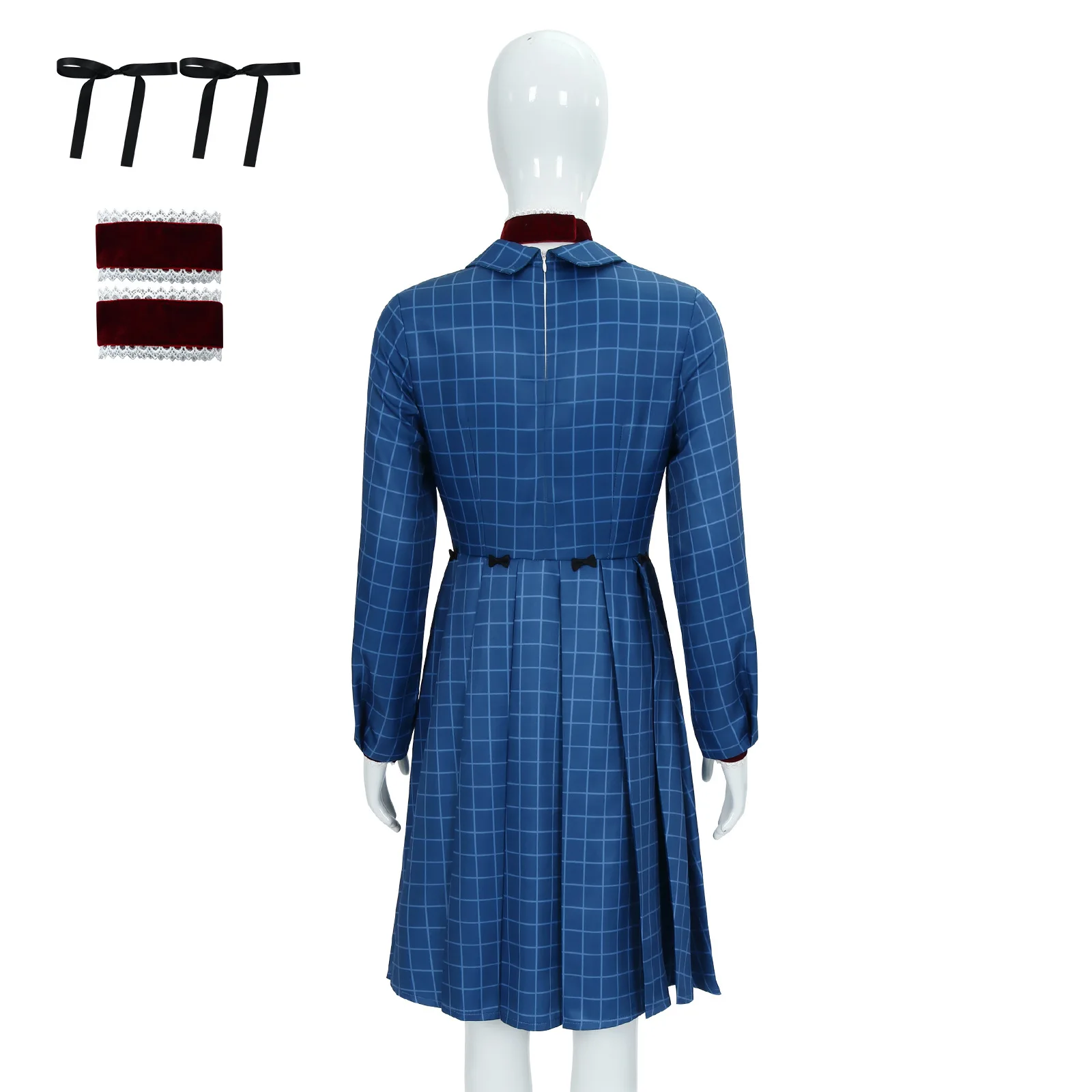 Orphan Esther Coleman Cosplay Costume pour femme, film effrayant, robe à carreaux bleue, Leena Klammer saison 3, fête d'Halloween pour filles, trempé, nouveau