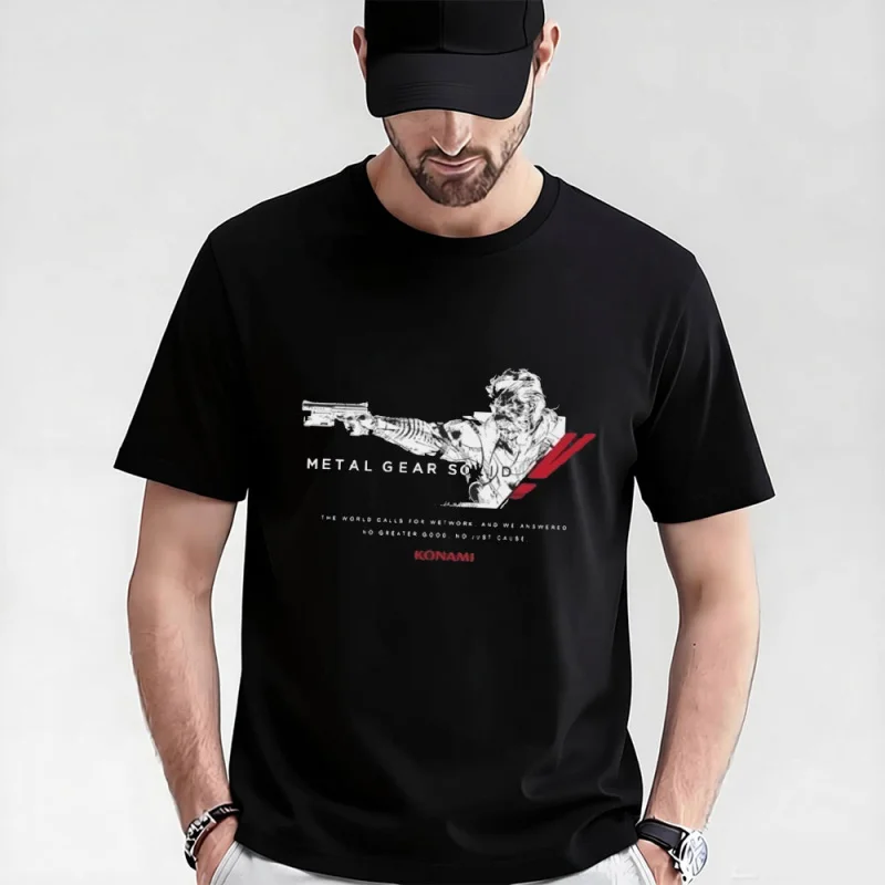 

Metal Gear Solid 0315 MGS gift t shirt for men Kojima Video game Graphic Clothes 100% cotton print tee All size tops S-6XL