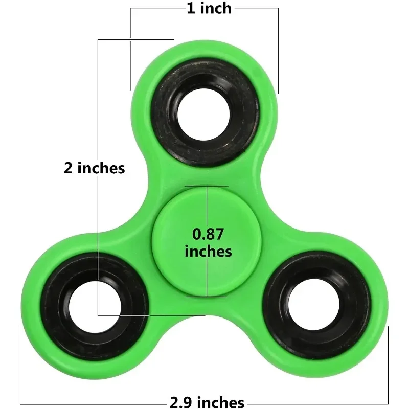 ABS Fidget Spinner EDC Spinner For Autism ADHD Anti Stress Tri-Spinner High Quality Adult Kids Funny Toys