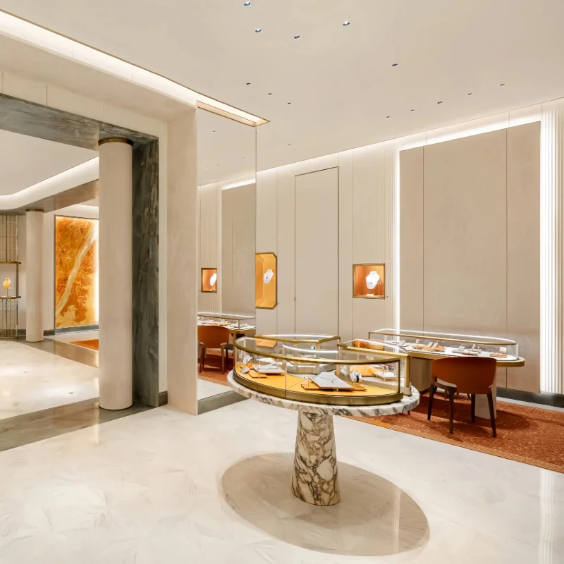 custom.Minimalist Watch Display Cabinet Modern Watch Boutique