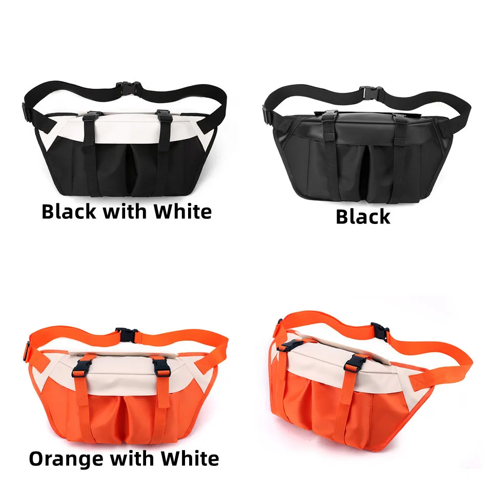 Man Waist Pack Nylon Bag Vintage Crossbody Bag Men's Business Sling Bags Travel Male Casual Waist Pack Shoulder Bag