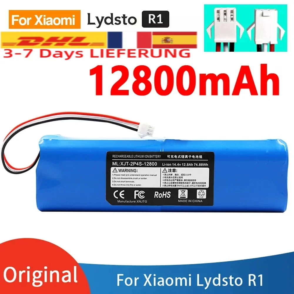 14.4V 12800mah For XiaoMi Lydsto R1 Accessories Lithium BatteryRechargeable Battery Pack is Suitable For Repair and Replacement