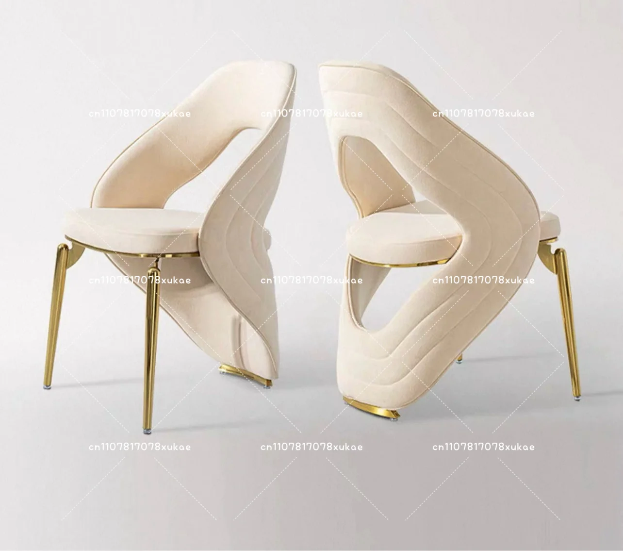 Light Luxury Dining Chair Household High-end Designer Creative High-end Restaurant Chair Negotiation Chair