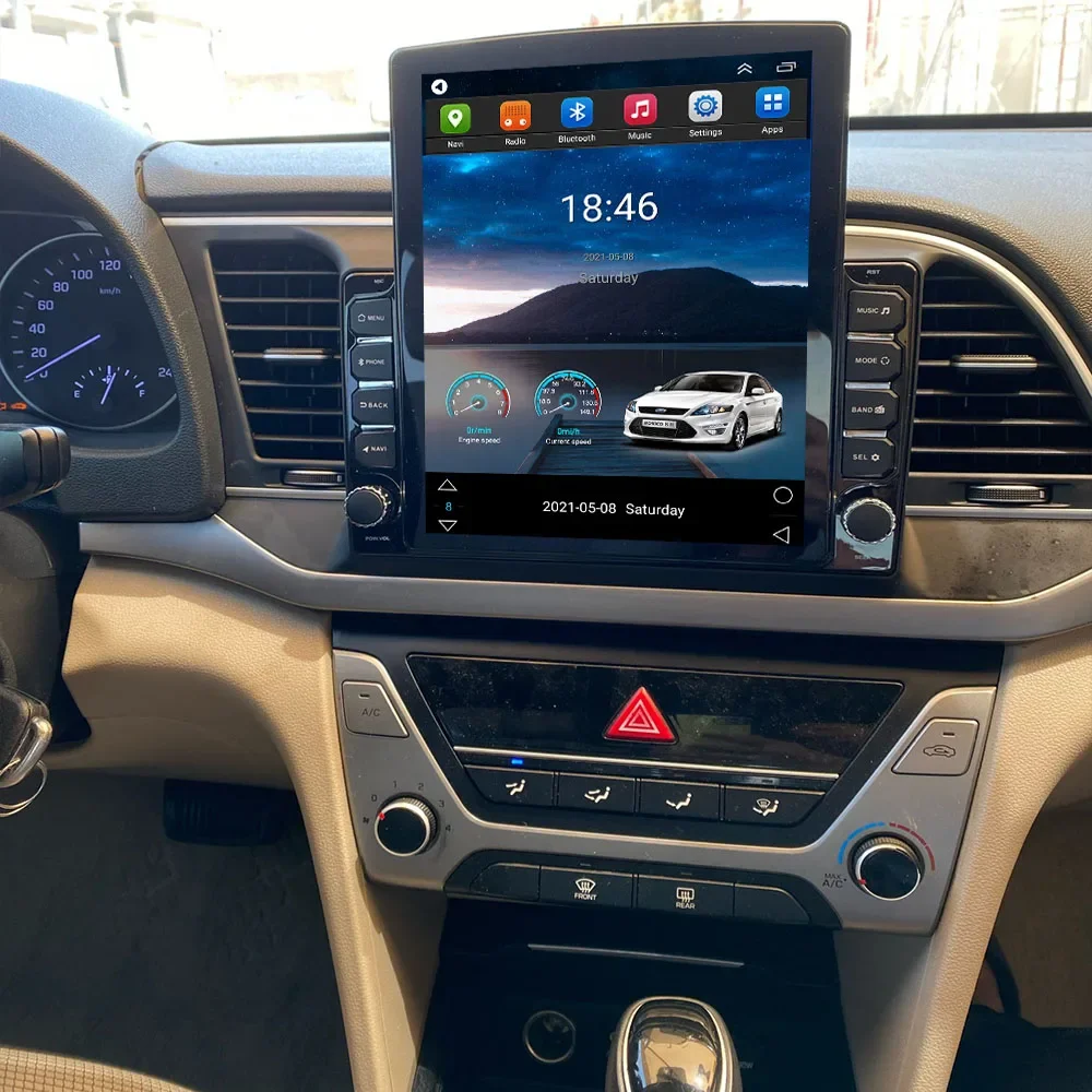 

IPS 9.7" Tesla screen Recorder For Hyundai Elantra 2016 2017 Android 14.0 Car Radio Multimedia Player GPS Navigation dsp FM dvd