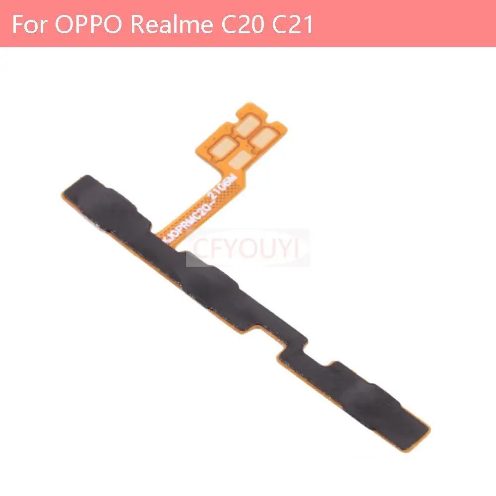 

10pcs/lot Power Button & Volume Button Flex Cable Replacement Part For OPPO Realme C20 C21 / C11 2021