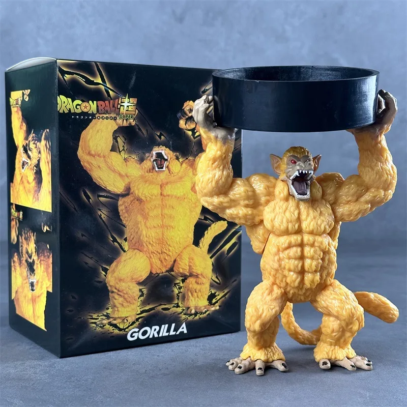 بانداي دراغون بول طبعة مسرح يدوية القرد الذهبي الغوريلا اليدوية دمية منفضة سجائر القرد اليدوية لعبة صغيرة غرفة زخرفة #6