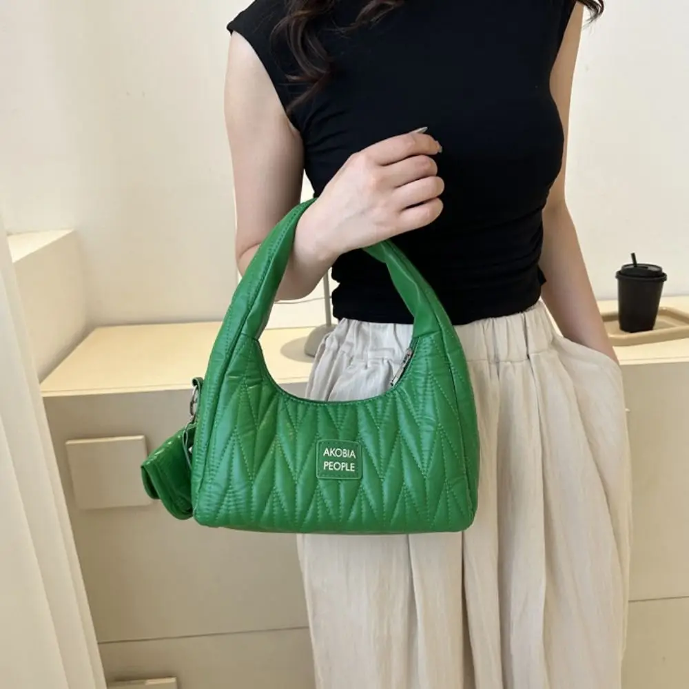 Fashion Shoulder Shopping Bag Tote Bags Lady Solid Color Pleated Designer Handbag Handheld