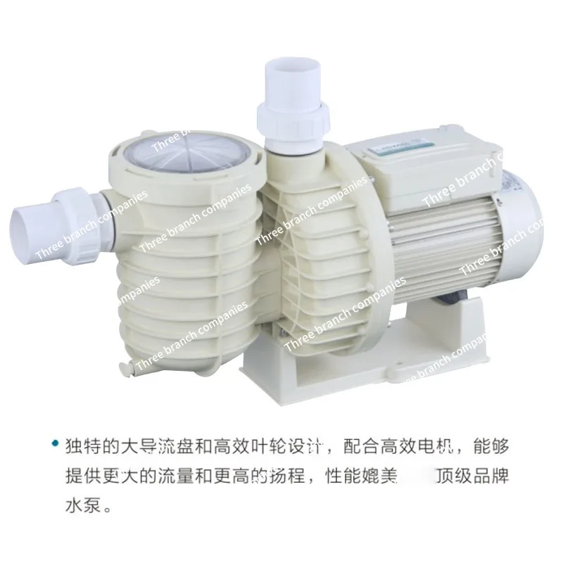 BHP Series High Performance Circulating Water Pump 2-4hp Swimming Pool Hydrotherapy Pool Thermoplastic Filter