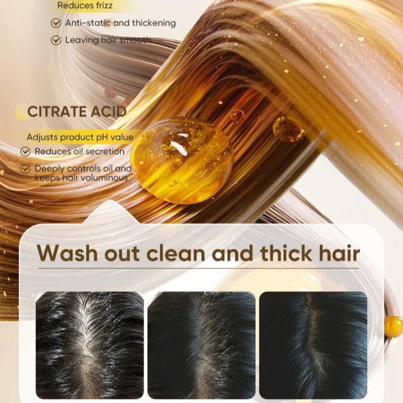 Shampoo gegen Haarausfall, reich an verschiedenen Pflanzenextrakten zur Förderung des Haarwachstums, voluminös, feuchtigkeitsspendend, alle Haartypen