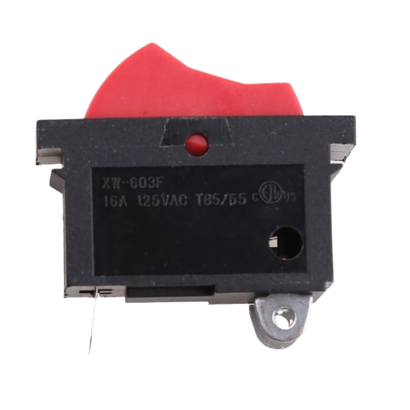 Rocker Switch Black Red Wind Speed Control Button Rocker Switch 3 Positions 3Pin Switch for Hair Dryer Black Red