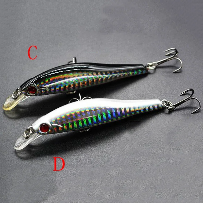 1pcs 9.8cm 12g Fishing Lures 3D Eyes Sinking Laser Minnow Hard Aritificial Wobblers Crankbait Plastic Baits Pesca Isca Tackle image 6