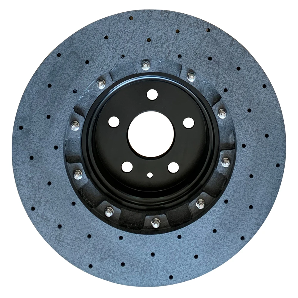 1420611-00-C Front 380MM 32MM CCB Brake Rotors Carbon Ceramic Disc For Tesla S Plaid