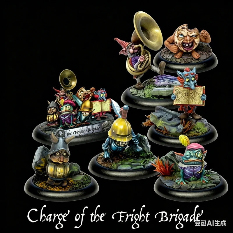 

Casting Resin Model Assembly Kit, GK， Band Team, Unpainted, Needs To Be Assembled