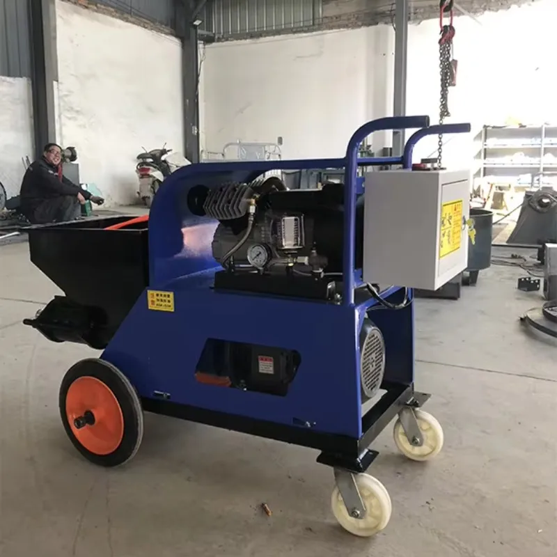 Customized Cheapest Cement Mortar Spraying Machine Water Pump For Sale Provides Plaster Pump Automatic Wall Cement Plastering Ma