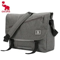 OIWAS, bolso de mensajero para ordenador portátil de 15 pulgadas para hombre, bolso de hombro tipo bandolera de viaje a la moda, maletín de lona para hombre, bolso cruzado para adolescentes