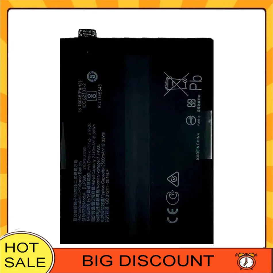 

For Oppo Find X5 Pro 2500Mah Durable Stable BLP889 Mobile Phone Battery