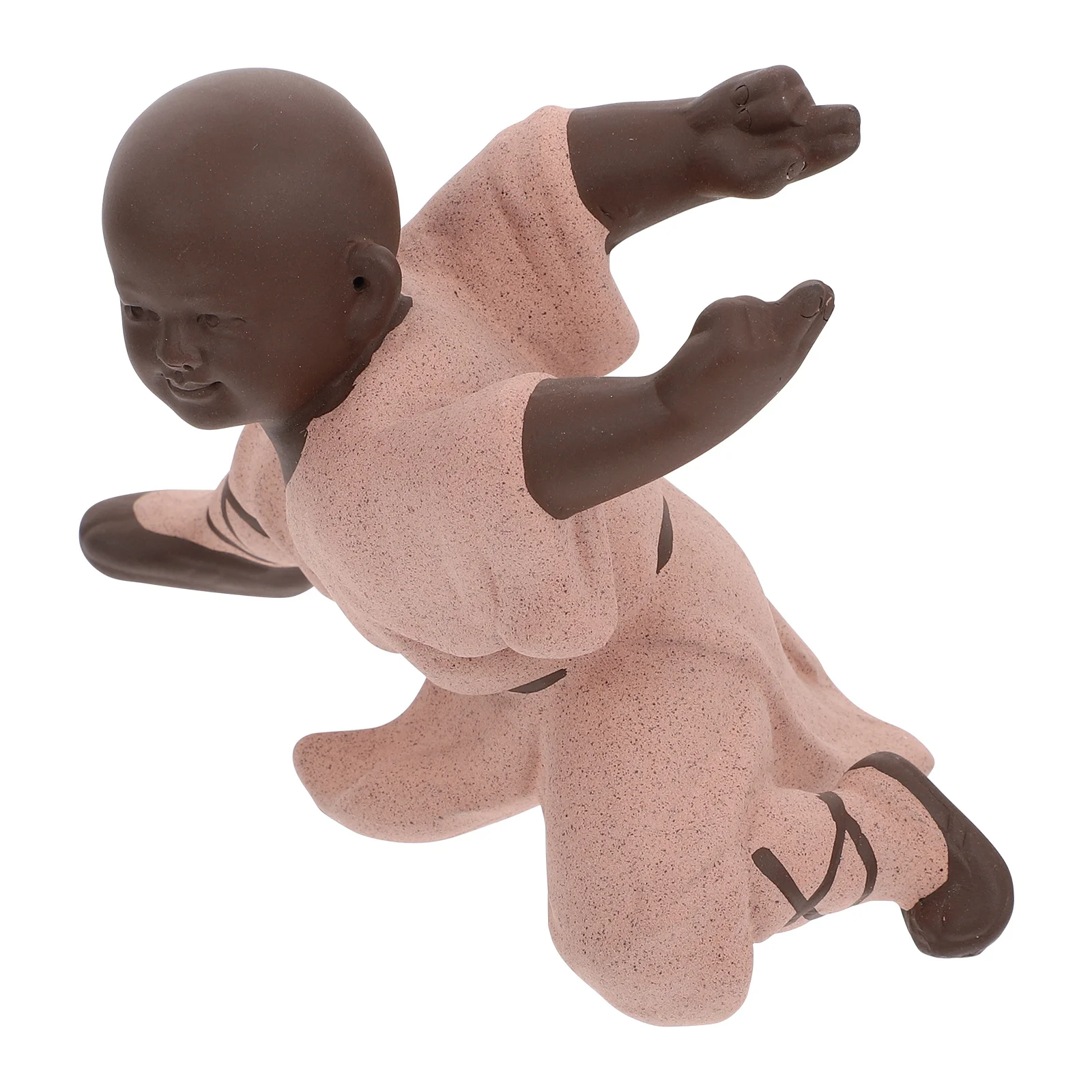 

1Pcs Tea Pet Purple Clay Ornament Desktop Decorative Adornment Monk Table Decoration Tea Lover Gift Monk Statue