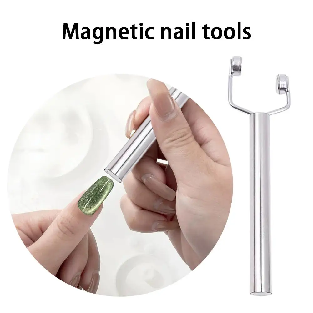 Strumento magnetico per unghie, penne magnetiche per unghie Stick magnetico 3D Magnetic Cat Eye Gel Polish Nail Art, per fai da te 3D magnetico, salone o casa