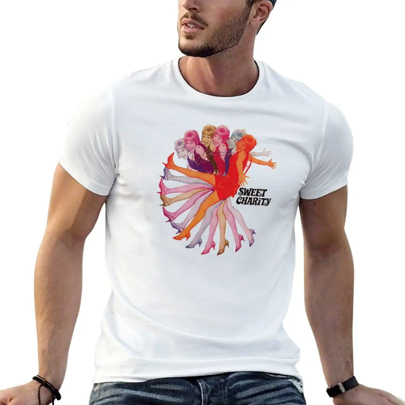 T-shirt Sweet Charity pour homme, t-shirts en coton pour homme, t-shirts amusants pour homme, t-shirt graphique amusant