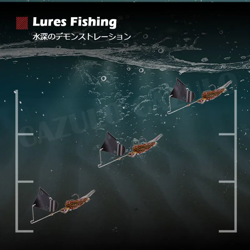 Chatterbait Bass Bait 25.5g Silicone Skirt Heavy Duty Sharp Hook Weed Guard Isca Artificial Cuillere Peche Spinner Fishing Lure