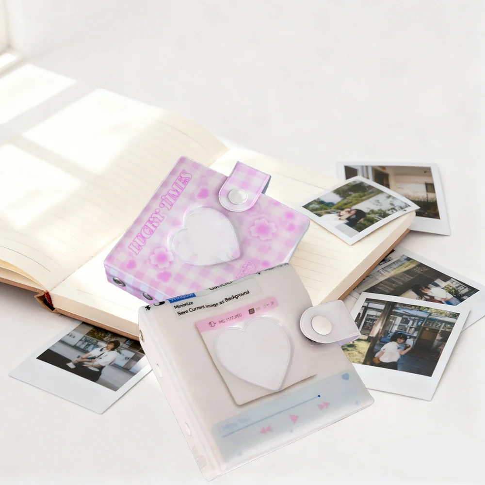 1 Stück Mini-Fotoordner im Retro-Stil, Kunststoff-Kartenalbum, perfekt für Anime- und Sternkarten, für Idol Fan Photocard Collection