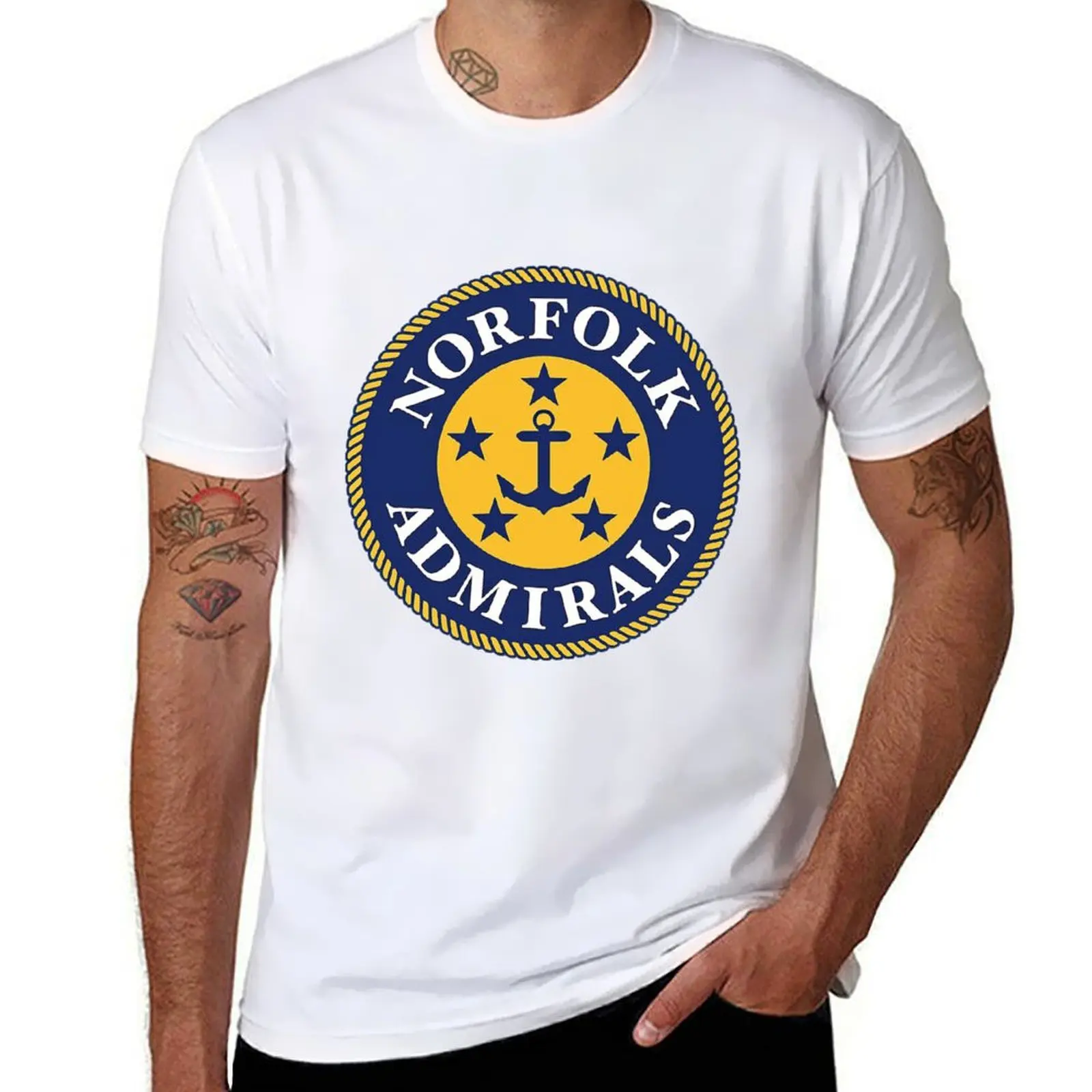 

NORFOLK ADMIRALS T-Shirt t shirt man luxury g man t shirts for men man t shirts for men T-Shirt