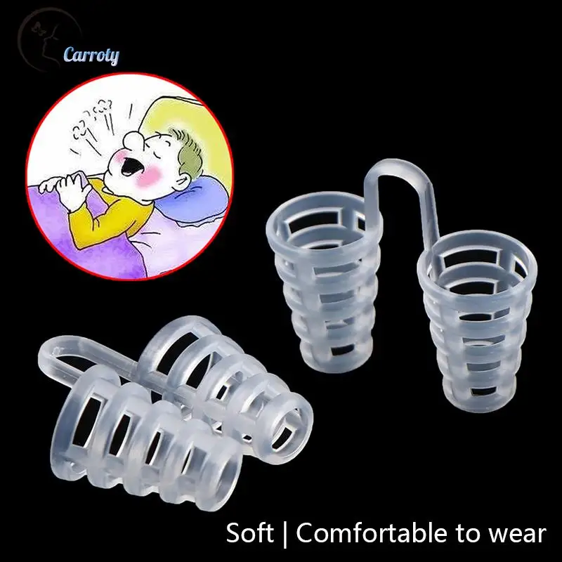 2Pcs Anti Snoring Nose Vents Stop Clip Anti Snore Sleep Nasal Dilators Device