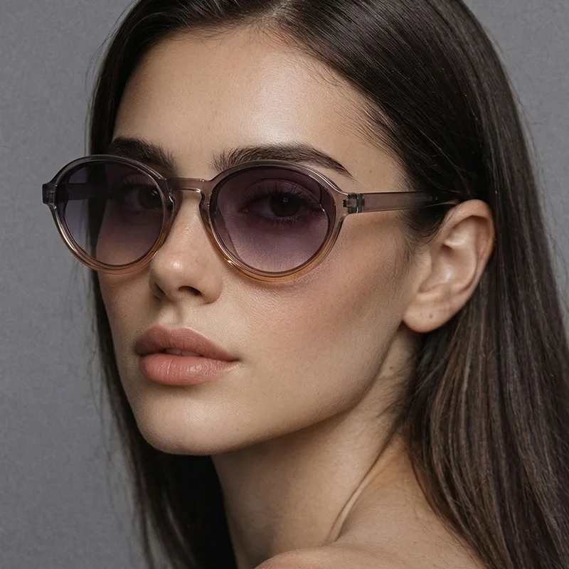 European American Stylish Sunglasses Woman Oval Shape UV Protection Women Sun Glasses Vacation Travelling Female Sunglass