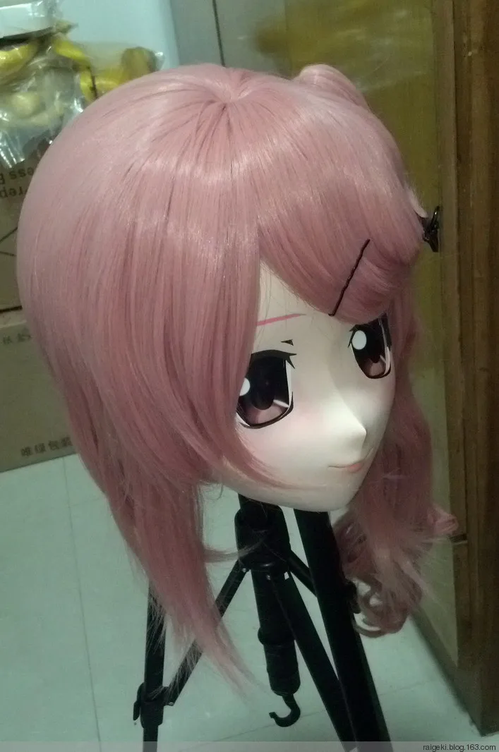 (KM9149) Handmade Female Sweet Girl Resin Crossdress Outfit Cosplay Japanese Animegao Role Play Kigurumi Mask