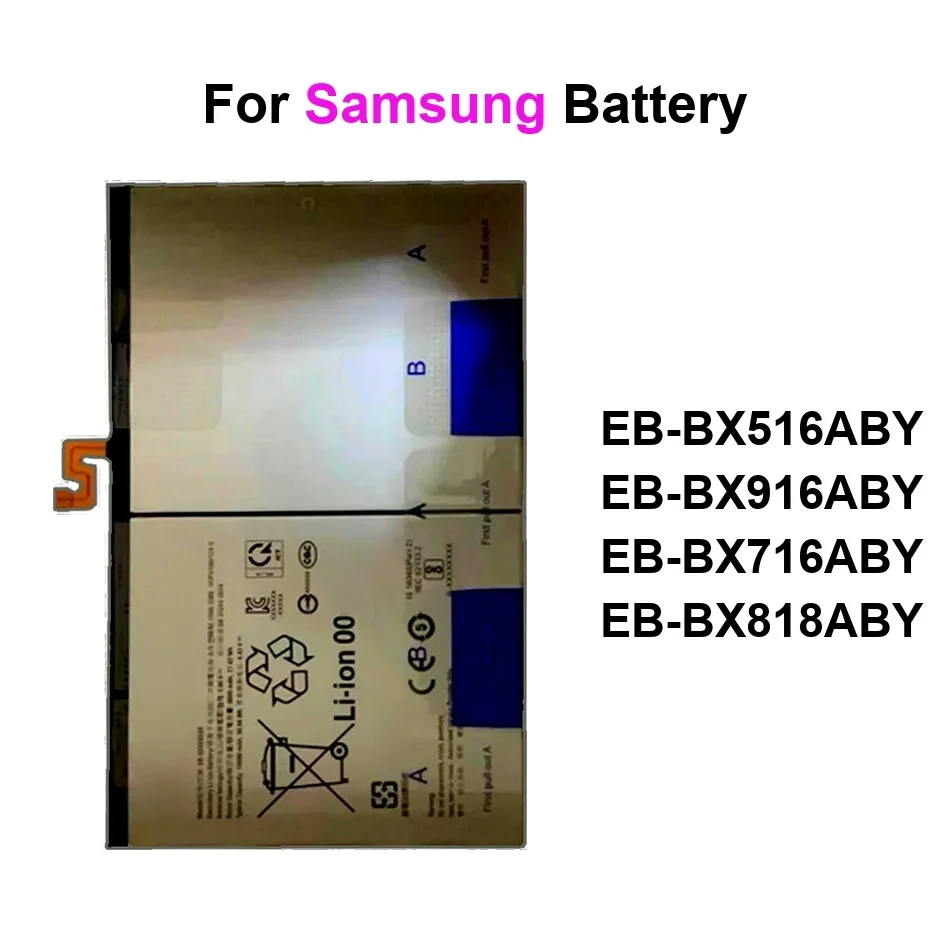 

Tablet Battery For Samsung Galaxy Tab S9 FE SM-X710 Ultra 5G Plus EB-BX516ABY EB-BX916ABY EB-BX716ABY 8000-11200Mah