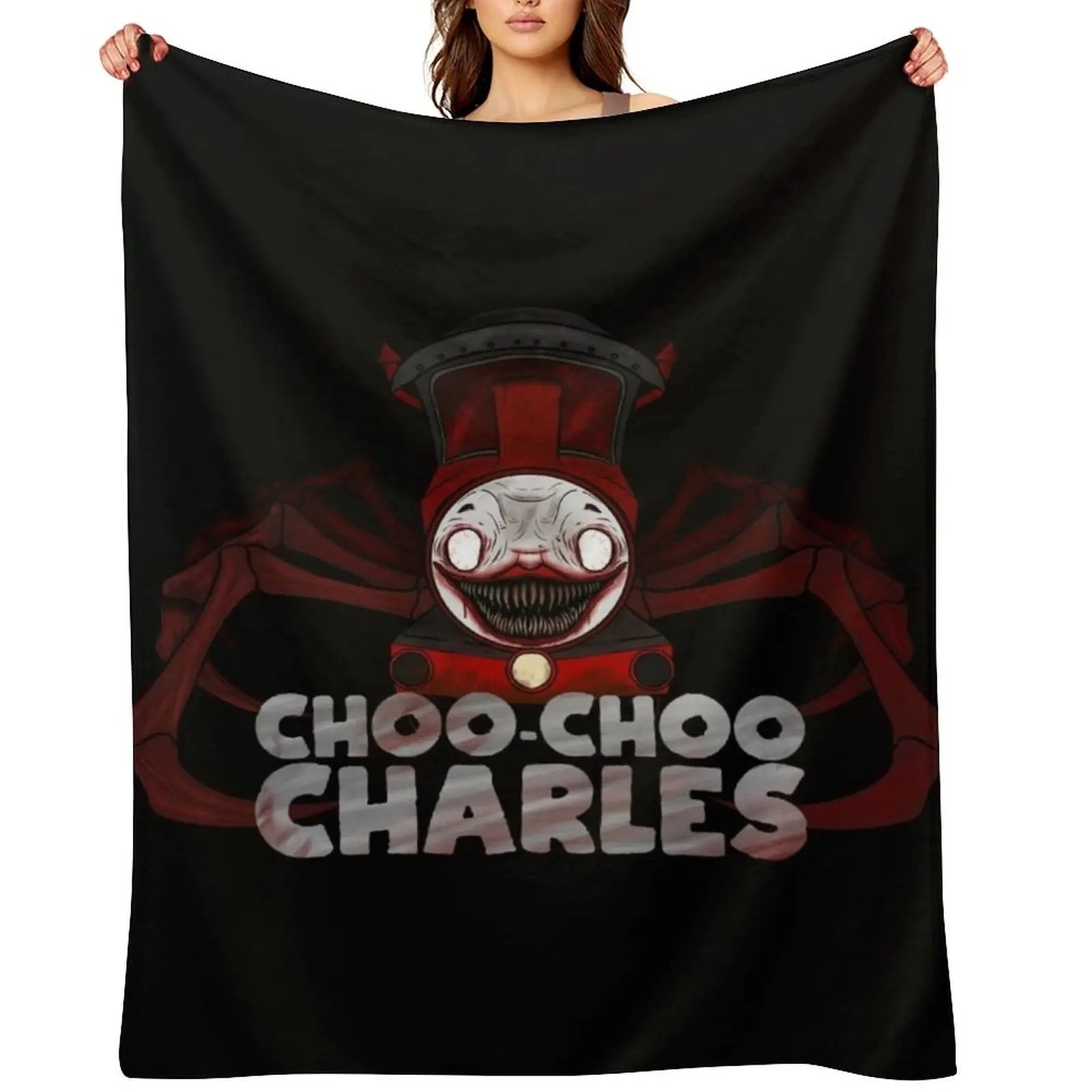 

Choo Choo Charles monster spider train art Throw Blanket Decorative Beds heavy to sleep sofa bed Giant Sofa Blankets