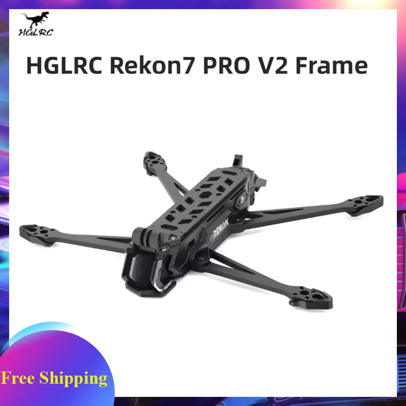 HGLRC Rekon7 PRO V2 7-Inch FPV Racing Long Range Frame 324mm Wheelbase for O4 Air Unit