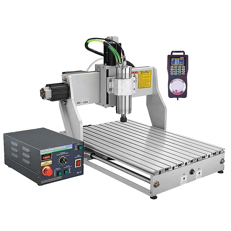 Metal CNC 6040 4 Axis 3D Router Wood Engraver Router Industrial CNC Milling Machine 1.5-2.2KW with Handwheel Water Tank Tool Set