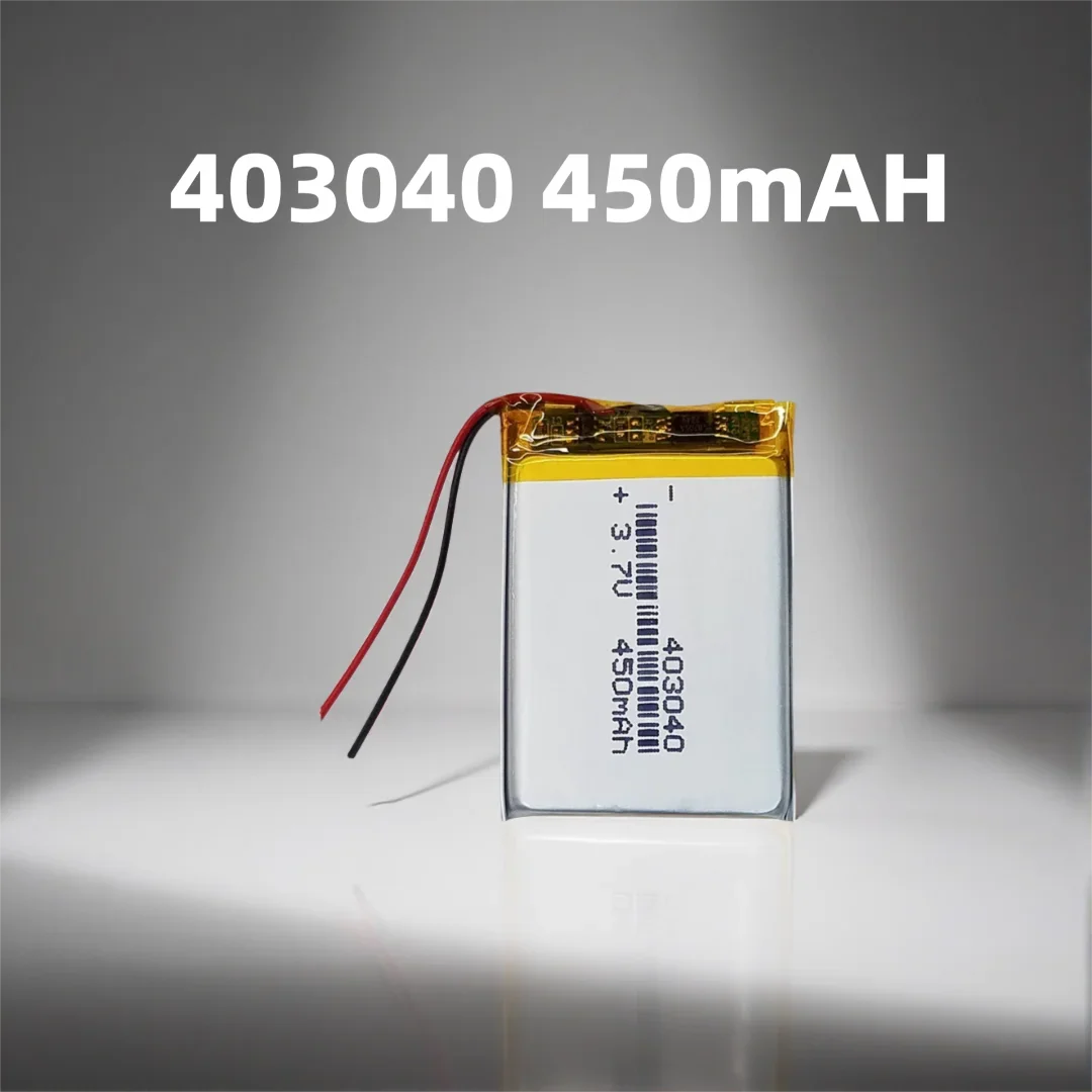 High Quality 403040 LiPo Battery 3.7V 450mAh Rechargeable Smart Wristband Flashlight 955565 115570 104050 903659