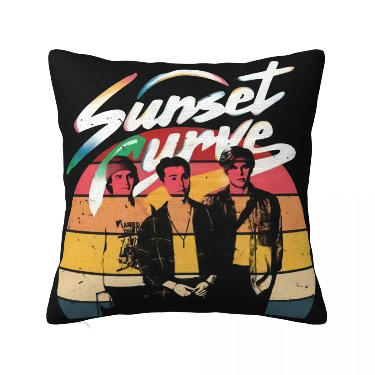 Sunset Curve Logo Julie And The Phantoms Julie And The Phantoms Su Popular Style Surprise More Size Pillow Case