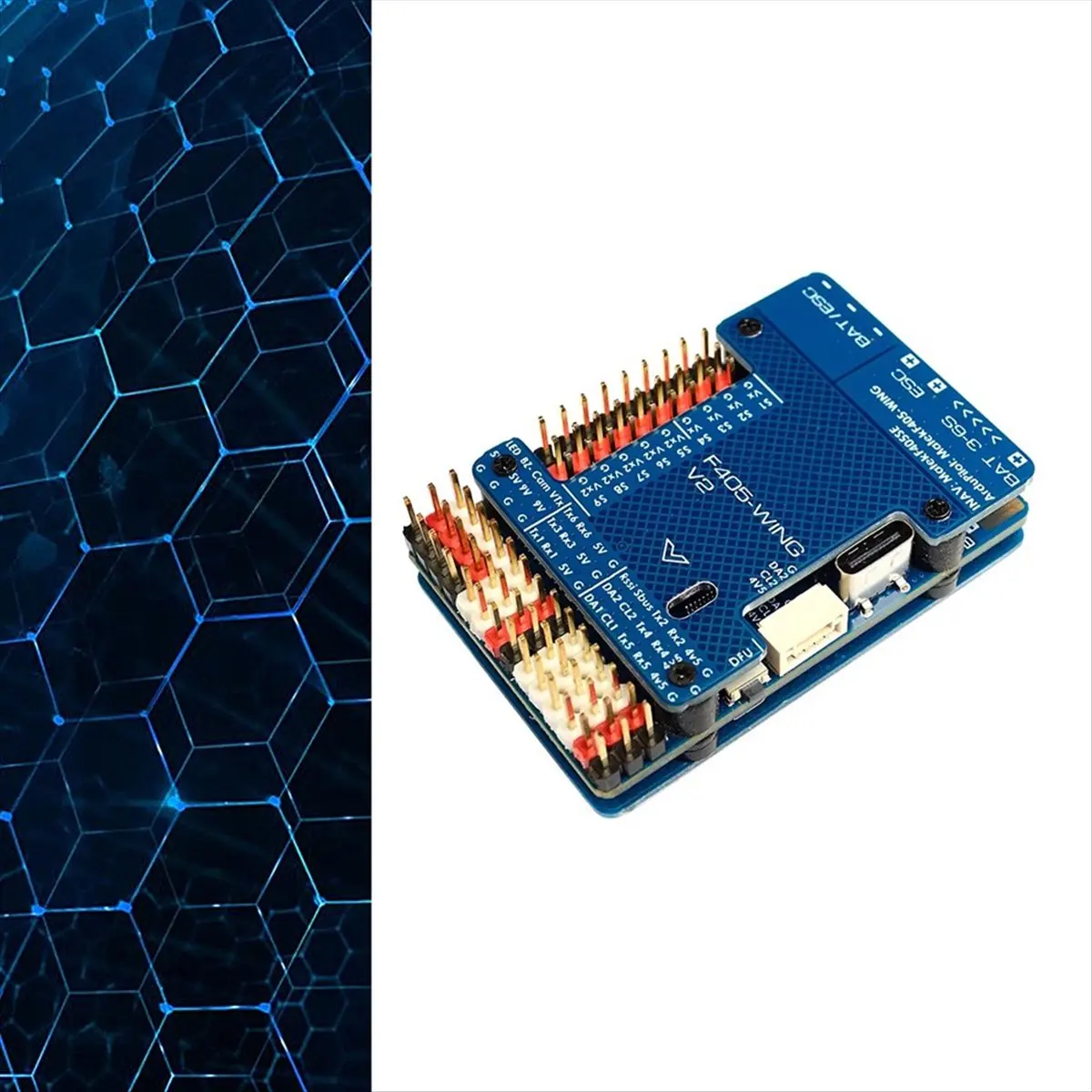 ~【A523Z】F405 WING V2 Flight Controller 3-6S Built-in Baro OSD for INAV RC Fixed Wing Airplane Model