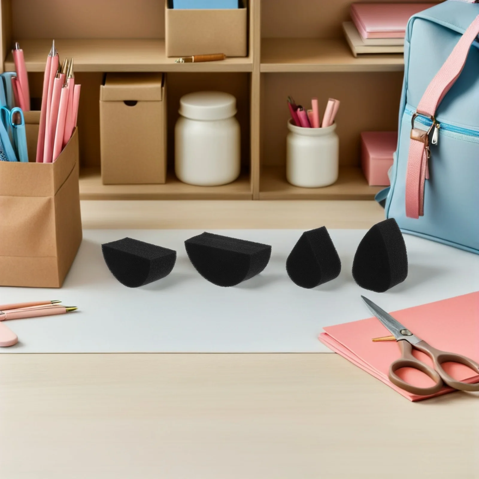 Esponjas de pintura facial de 20 piezas, esponja de maquillaje reutilizable suave con forma de gota de alta densidad para pintura corporal, suministros artísticos de pintura facial