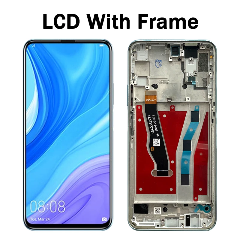 6.59"Y9S Display For Huawei Y9s STK-L21 L22 LX3 LCD Display Touch Screen Digitizer For Huawei P Smart Pro 2019 LCD With Frame