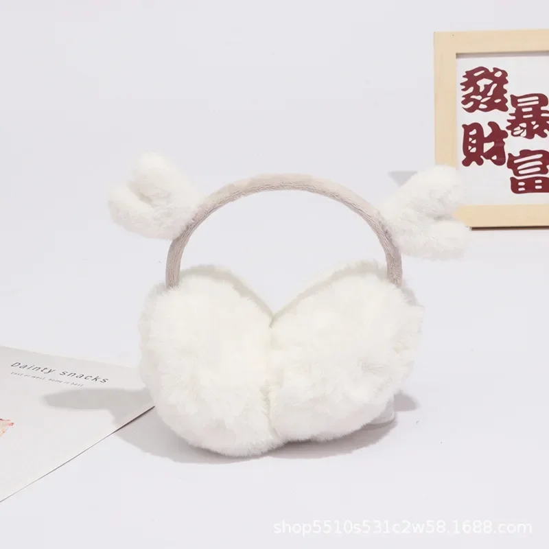 Calentador de orejas de invierno con orejas de gato, orejeras de felpa suaves con lentejuelas brillantes, diadema cálida para mujeres y niñas