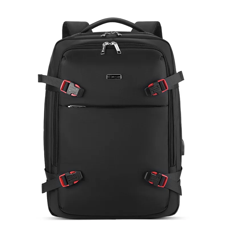WIERSOON Male Expandable Large Capacity Travel Backpack Men 16 inch Laptop USB Recharging Multi-layer Space Travel Male Bag