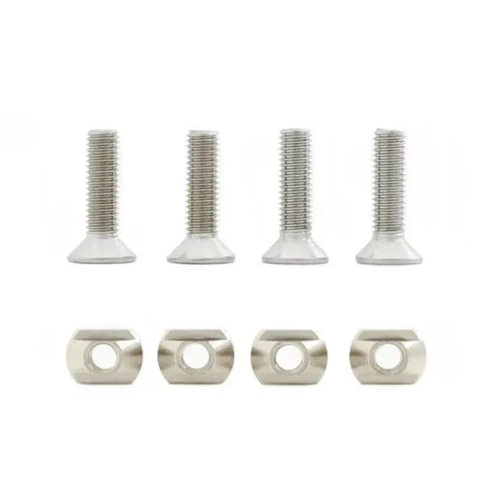 Surfboard Hydrofoil Track Mounting Hardware T Nuts Stainless Brass M8 M6 Bolts Fasteners For Water Sports Equipment Repair