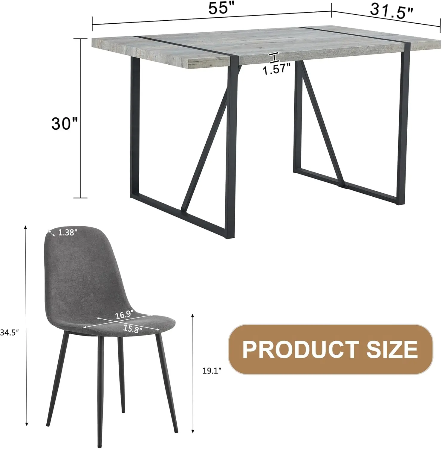 Minimalista retro mesa de jantar, 6 cadeiras sem braços, cadeiras baixas