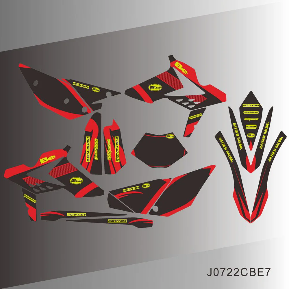For BETA RR 250 300 350 390 430 480 2013 2014 2015 2016 2017 Graphics Decals Stickers Motorcycle Background J0722CBE