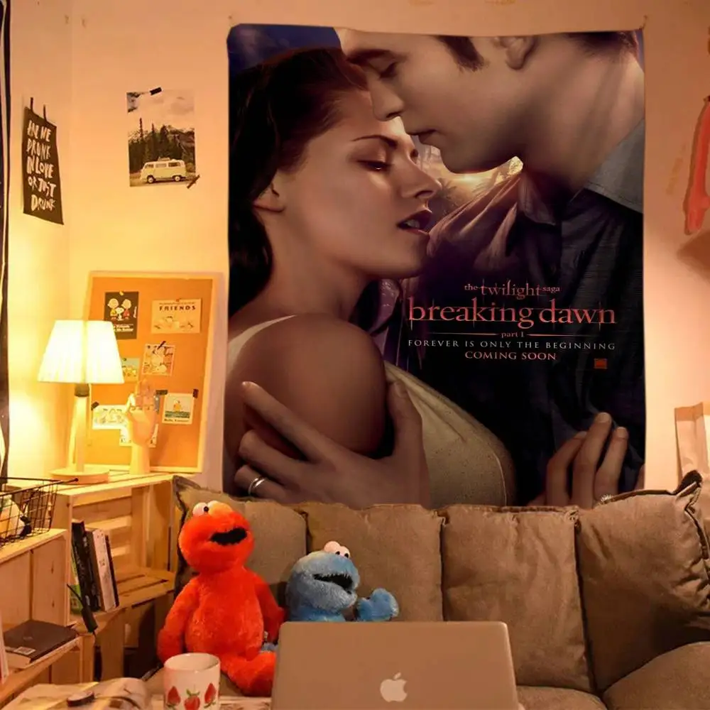 

Сумеречный вампир Белла Эдвард мультфильм гобелен хиппи цветок настенные ковры Декор в общежитии искусство домашний декор