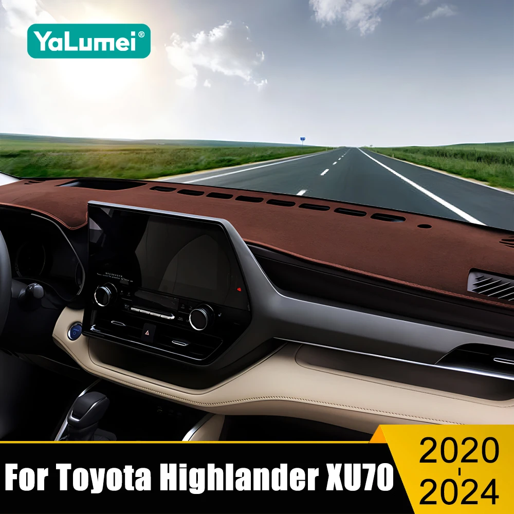 

For Toyota Highlander XU70 Kluger 2021 2022 2023 2024 Car Dashboard Cover Instrument Desk Sun Shade Non-slip Pad Pad Accessories