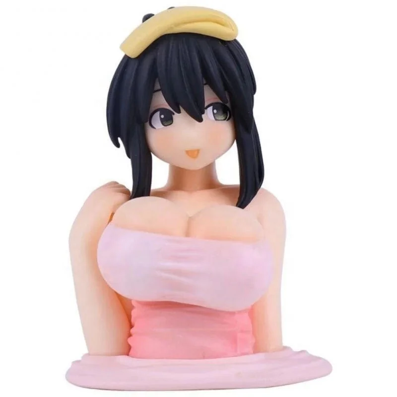 

Girl Figure Chest Shaking Ornaments Kanako Kawaii Anime Statue For Car Sexy Figurine Decoration Doll Car Decoration