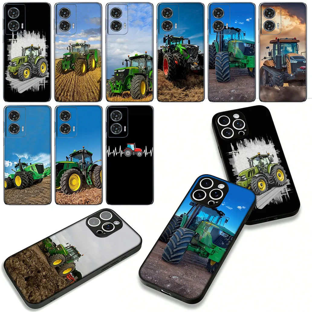 삼성 갤럭시 S25 S23 S22 S24 FE 울트라 S10 플러스 A05 A06 A15 A16 A26 A35 A36 전화 커버 케이스에 대한 농장 차량 트랙터 케이스