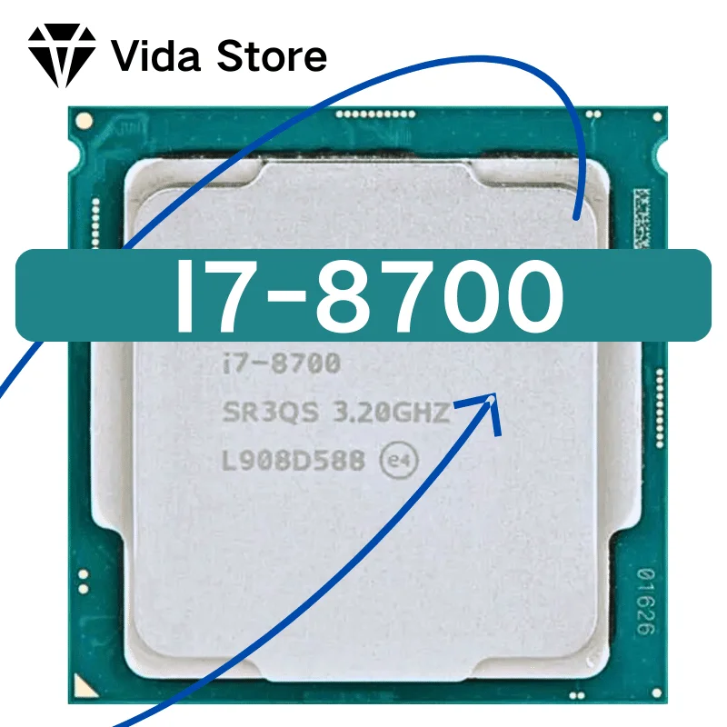 

Процессор Core i7-8700 i7 8700, 3,2 ГГц, шестиядерный, двенадцатипоточный ЦПУ, 12 МБ, 65 Вт, LGA 1151